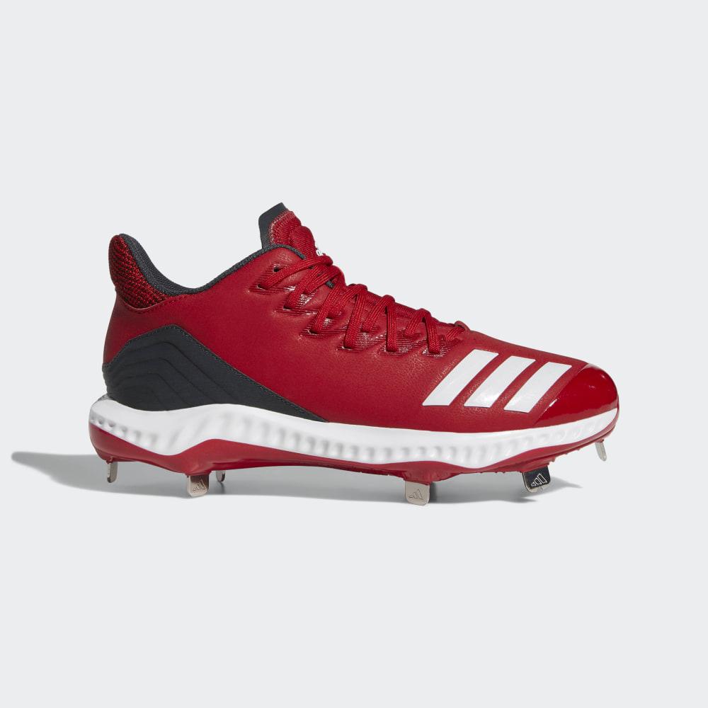 Adidas Men's Icon Bounce Baseball Cleats Red/White/Dark Grey Ireland CG5242